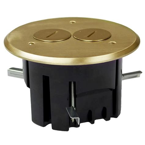 electrical floor box cover brass|brass floor mounted receptacle cover.